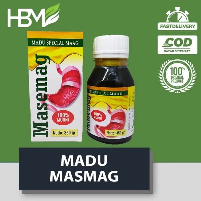 DISTRIBUTOR SUPLIER GROSIR MADU MASEMAG 350 GRAM MADU LAMBUNG MADU PENCERNAAN