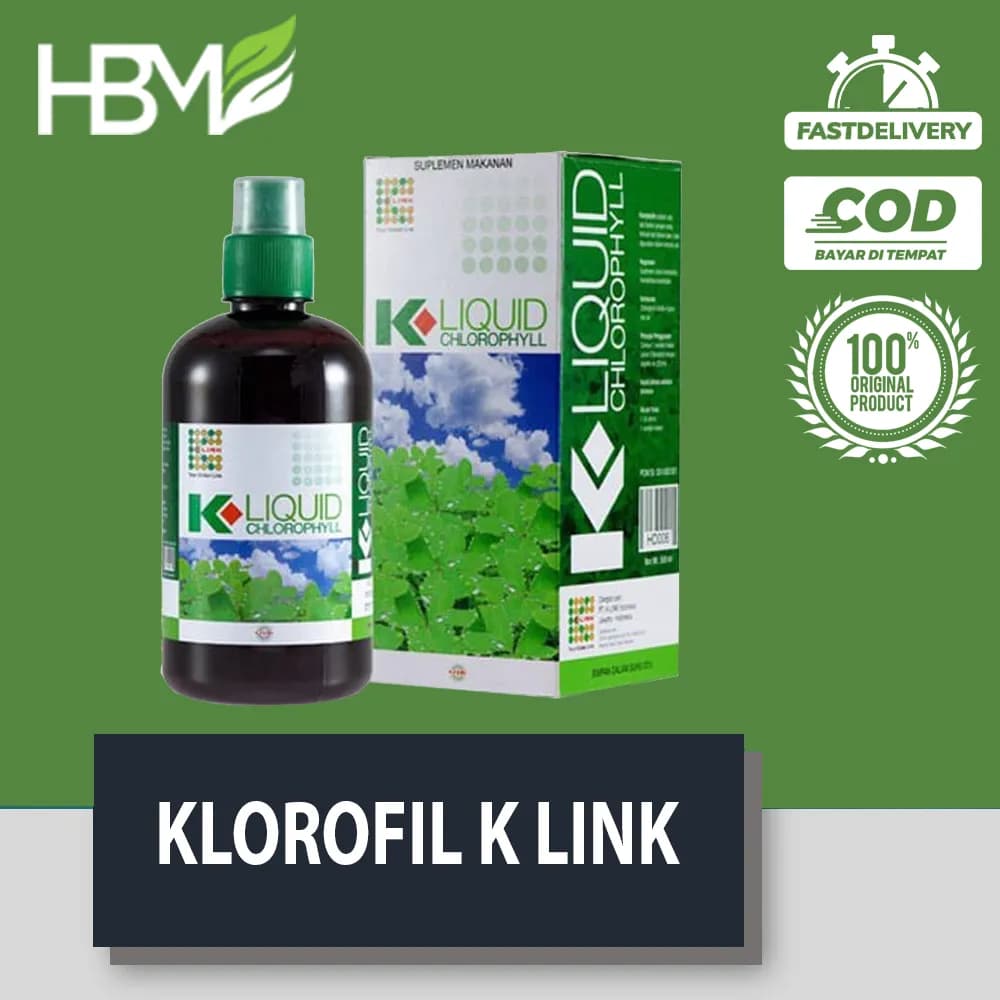 DISTRIBUTOR SUPLIER GROSIR K-LIQUID CHLOROPHYLL K LINK KLOROFIL 500 ML