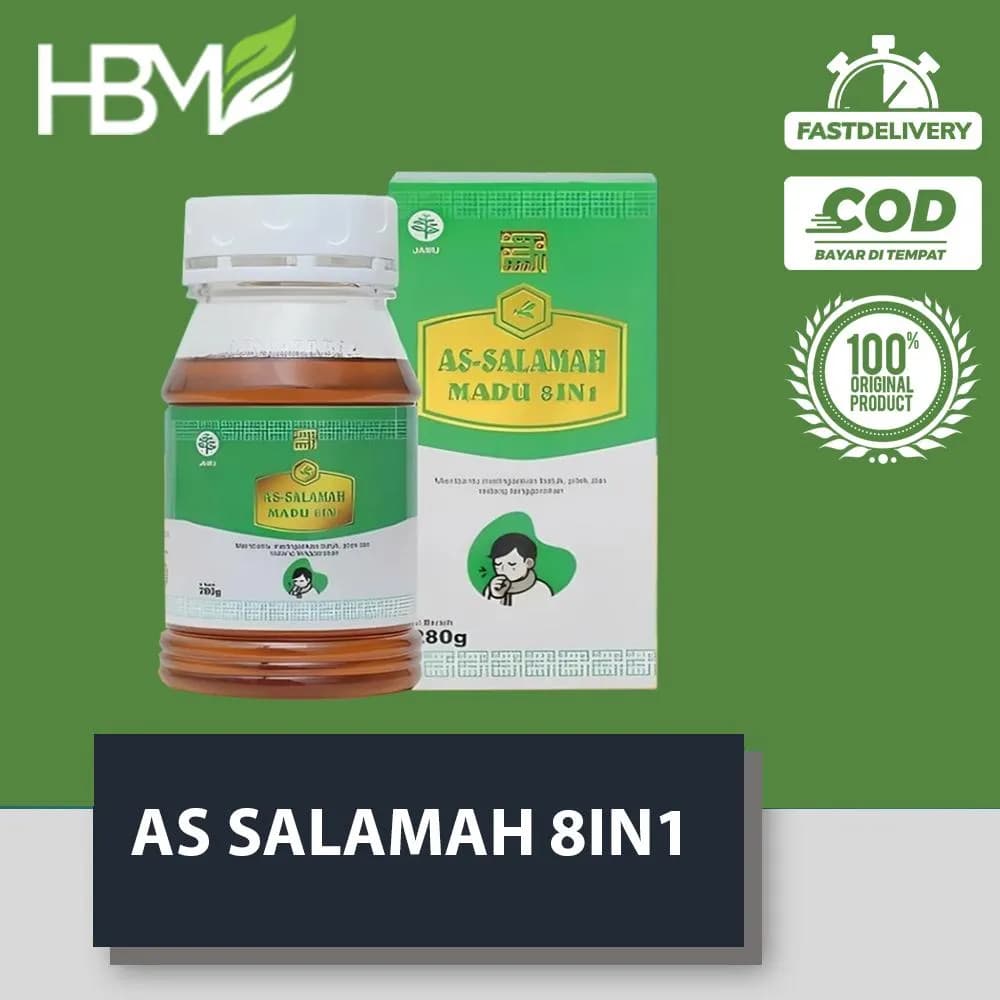 DISTRIBUTOR SUPLIER GROSIR MADU AS SALAMAH 8 IN 1 MADU BATUK