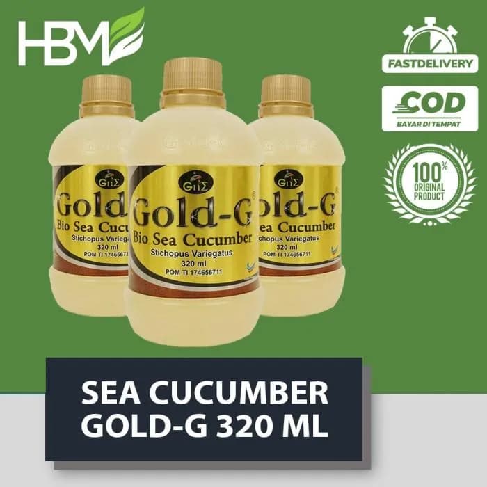DISTRIBUTOR SUPLIER GROSIR JELLY GAMAT GOLD G BIO SEA CUCUMBER 320 ML