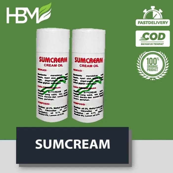 SUMCREAM SUMBAWA CREAM KRIM GOSOK PEGAL LINU 100 GRAM