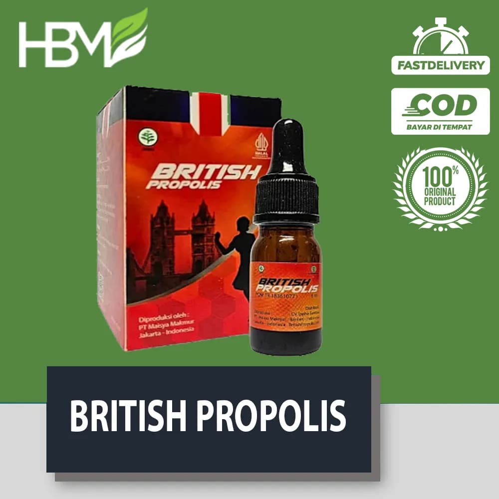 DISTRIBUTOR SUPLIER GROSIR BRITISH PROPOLIS UNTUK MEMELIHARA DAYA TAHAN TUBUH