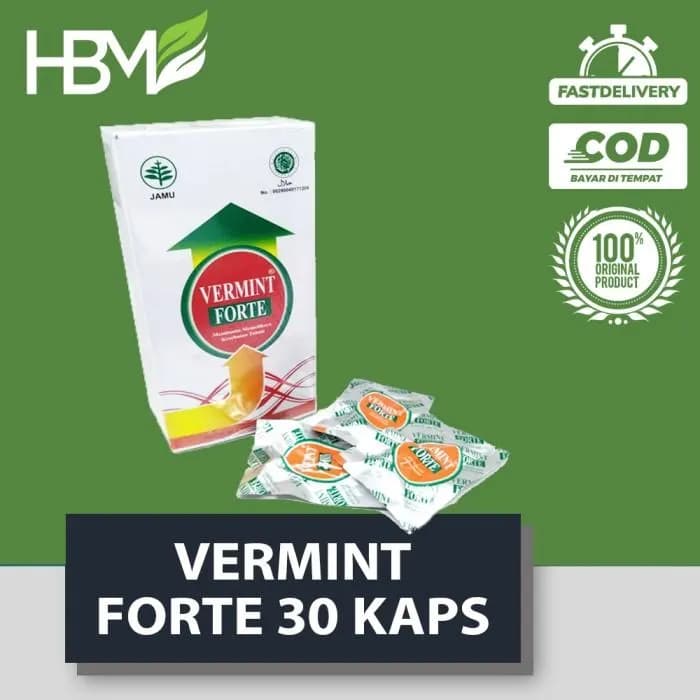 VERMINT FORTE 30 KAPSUL OBAT DEMAM TIPES PENURUN PANAS