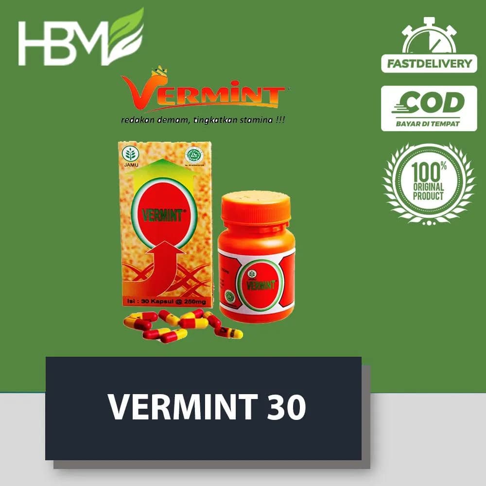 VERMINT 30 KAPSUL OBAT DEMAM TIPES PENURUN PANAS